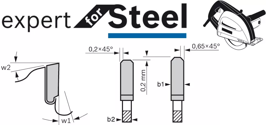 Lame Expert for Steel pour Hand Dry Cutter